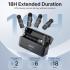 BOYA BY-V4U Wireless Lavalier Microphone for iPhone 15/16 Series Type C Smartphone with Charging Case, 4-Channel Mono Output, Omnidirectional Noise Cancelling Lapel Mic for Video Recording Podcast
